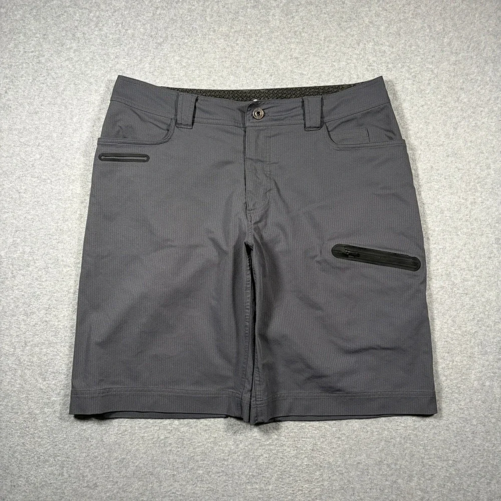 Lululemon Cadence Commute Shorts Men 38 Gray Pinstripe Cargo Athletic 12